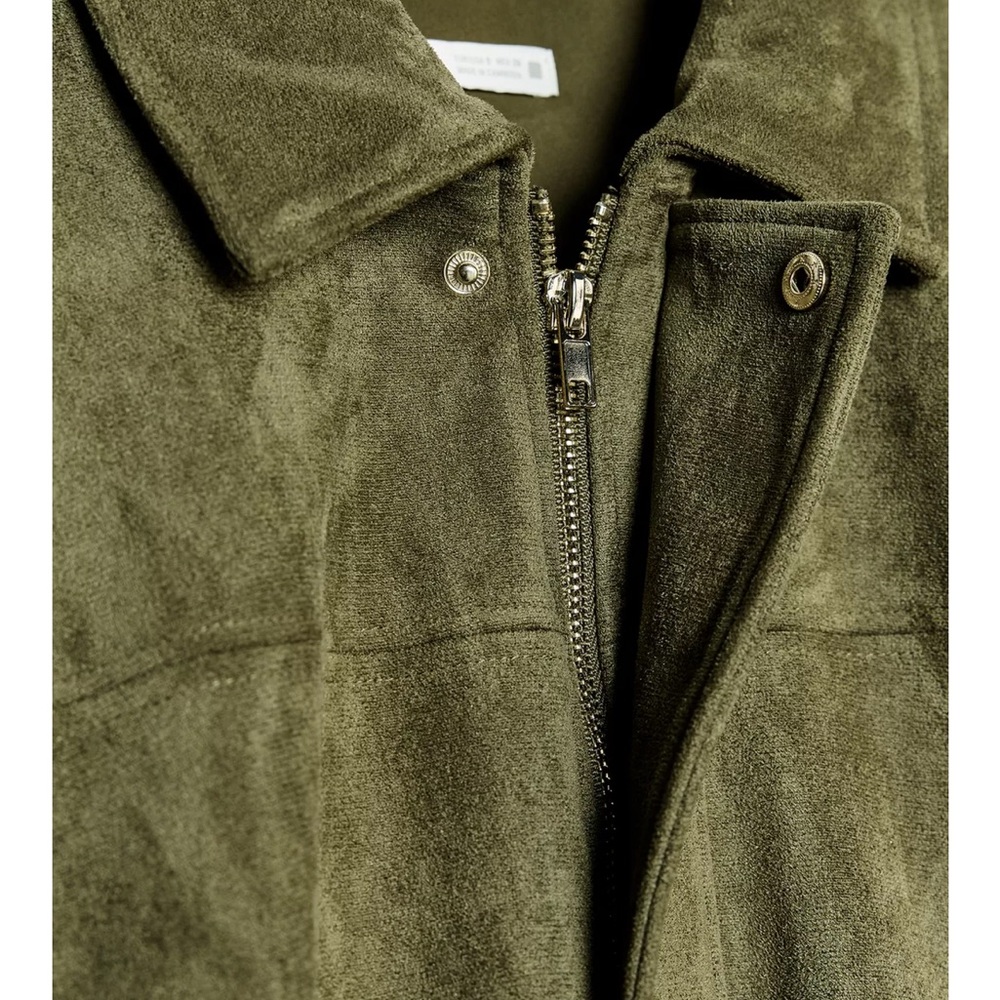 Zara Olive Bomber Jacket